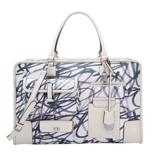 Túi Xách Tay Lyn Signature Tueslove Xl Tote Bag L26CBWA195 Ivory Màu Trắng Họa Tiết