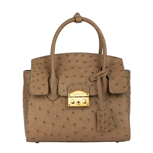 Túi Xách Tay Nữ Giovanni Handle Bag DLD0210-1 Màu Be Đậm