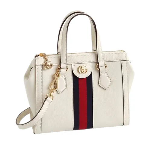 Túi Xách Tay Nữ Gucci Genuine Small Ophidia Handbag Màu Trắng