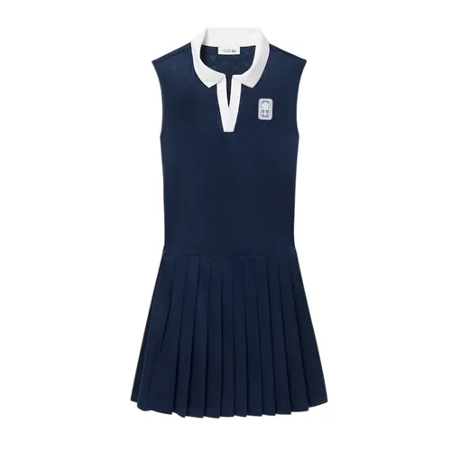 Váy Thể Thao Nữ Lacoste Ultra Dry Tennis Heritage Dress With Liner EF0230 51 423 Màu Xanh Navy Size 34