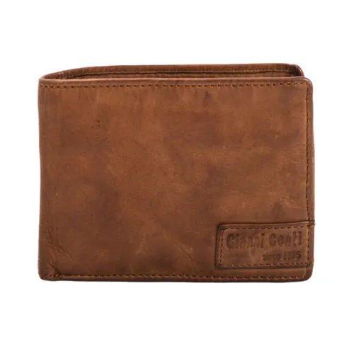 Ví Nam Gianni Conti Men's Genuine Leather Wallet In Brown 4207111 - Brown Màu Nâu