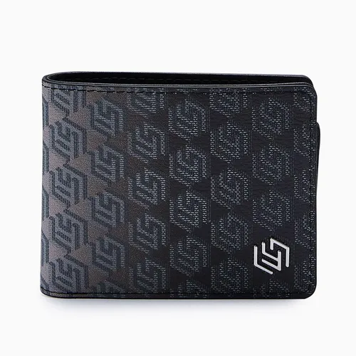 Ví Nam Lyn Jacob Infinite Bi-Fold Wallet - Printed Black L26CWWC005 Màu Đen Xám