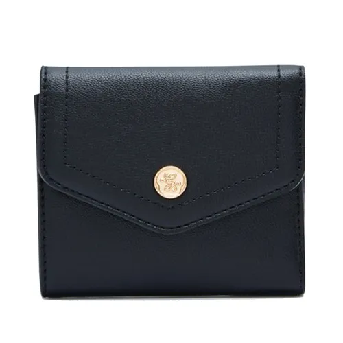 Ví Nữ Lyn Atelier Short Flap Wallet L26CWWB007 Black Màu Đen