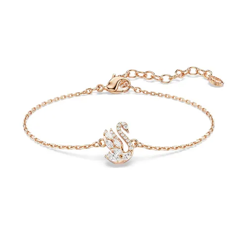 Vòng Đeo Tay Nữ Swarovski Swan Bracelet Mixed Cuts Swan White Rose Gold-Tone Plated 5738202 Màu Vàng Hồng