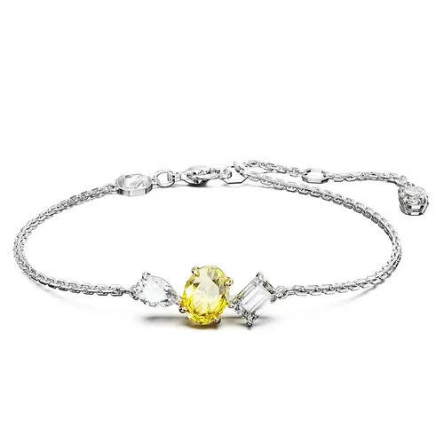 Vòng Đeo Tay Nữ Swarovski Mesmera Bracelet Mixed Cuts, Yellow, Mixed Metal Finish 5668362 Màu Bạc/Vàng