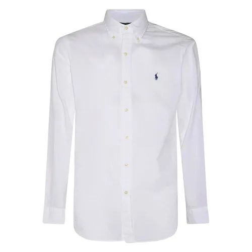 Áo Sơ Mi Nam Ralph Lauren Embroidered-Logo Long Sleeve 710938519001 Màu Trắng Size S