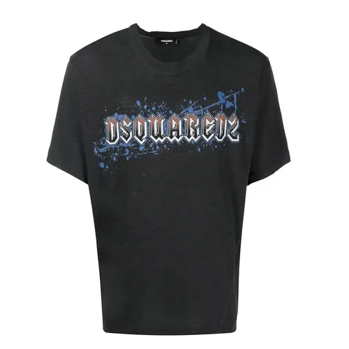 Áo Phông Nam Dsquared2 Logo Crew-Neck T-Shirt S74GD1065 S22146 814 Màu Xám Size S