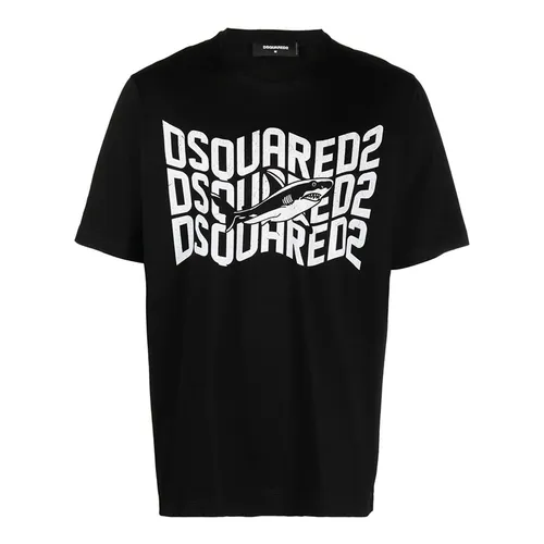 Áo Phông Nam Dsquared2 S74GD1089 S23009 900 Tshrit Màu Đen Size S
