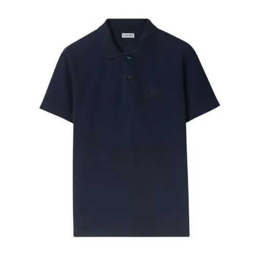 Áo Polo Nam Burberry EKD-Embroidered Short Sleeved Cotton In Navy 8093600 Màu Xanh Navy Size S