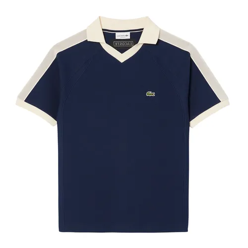 Áo Polo Nam Lacoste Men's Classic Fit Polo Shirt In Piqué Fabric DH2123 166 Màu Xanh Navy Size 4