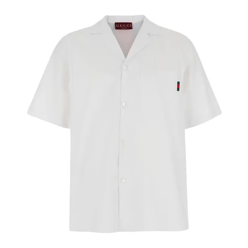 Áo Sơ Mi Nam Gucci Stripe In White 794907 Z7AHA 9000 Màu Trắng Size 44