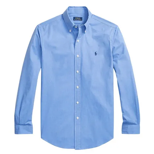 Áo Sơ Mi Nam Ralph Lauren Custom Fit Poplin Pony Shirt 710928255003 Màu Xanh Blue Size S