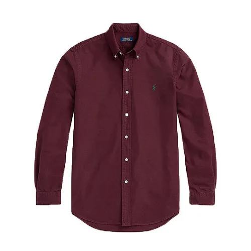 Áo Sơ Mi Nam Ralph Lauren Men's Classic Fit Oxford Shirt Red 710847235029 Màu Đỏ Đô Size L