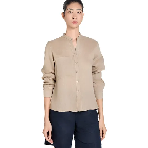 Áo Sơ Mi Nữ F2 Fashion & Freedom Linen Beige A Touch Of Effortless Elegance SMW617-BE-S Màu Be Size S