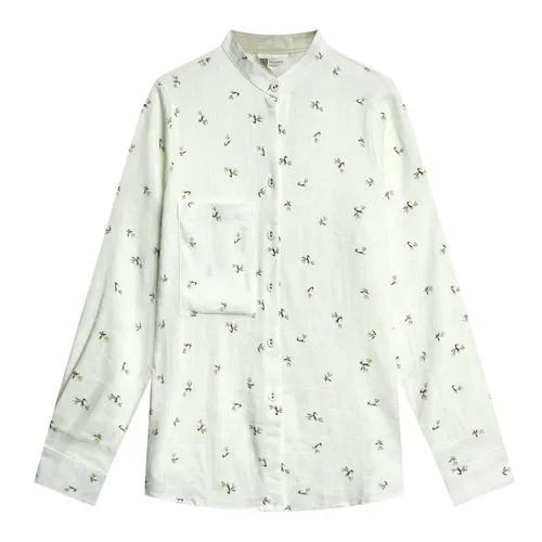 Áo Sơ Mi Nữ F2 Fashion & Freedom Linen Hoạ Tiết Hoa SMW617-TH-S-0324 Màu Trắng Size S