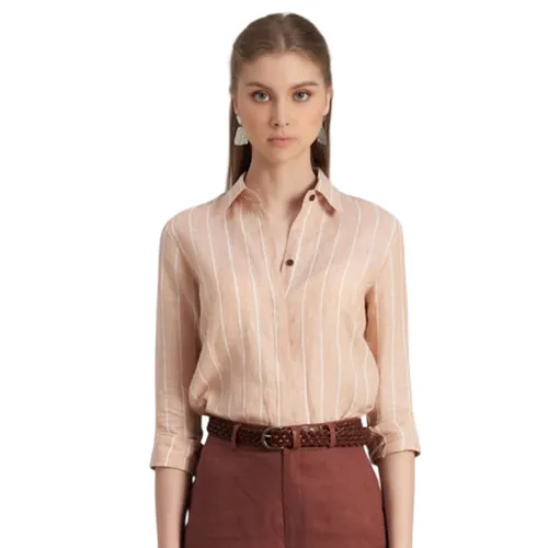 Áo Sơ Mi Nữ F2 Fashion & Freedom SMW360-HST-S-0323 Màu Hồng Trắng Size S