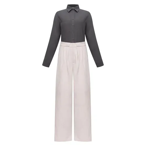 Áo Sơ Mi Nữ F2 Fashion & Freedom SMW616-XAM-S-0324 Màu Xám Size S