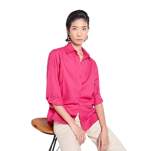 Áo Sơ Mi Nữ F2 Fashion & Freedom Tender Drit SMW656-HS-S-0525 Màu Hồng Cánh Sen Size S