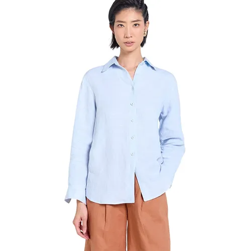 Áo Sơ Mi Nữ F2 Fashion & Freedom Tender Drit SMW656-XBN-S-0525 Màu Xanh Nhạt Size S