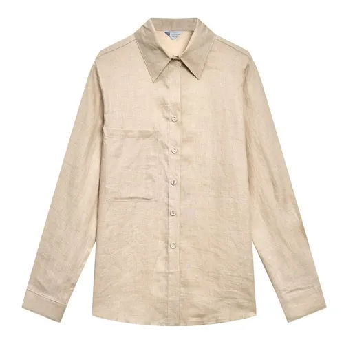Áo Sơ Mi Nữ F2 Fashion & Freedom Women's Cream Linen Shirt SMW616-K-S-0324 Màu Kem Size S