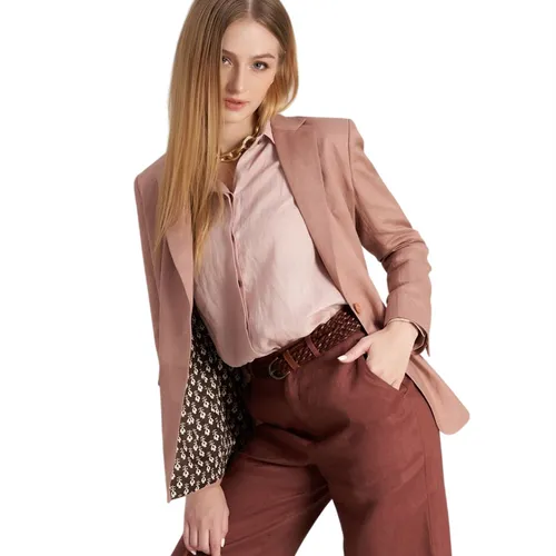 Áo Sơ Mi Nữ F2 Fashion & Freedom Women's Light Pink Linen Shirt SMW360-HL-S-0323 Màu Hồng Nhạt&nbsp;Size S