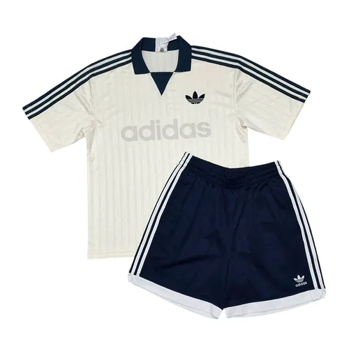 Bộ Thể Thao Nam Adidas Collared Goalie Màu Trắng Kem Size XXS (Form Âu)