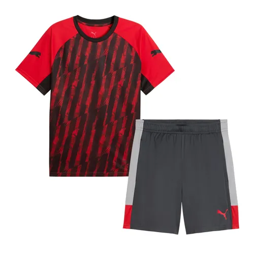 Bộ Thể Thao Nam Puma IndividualLIGA Graphic Football Jersey Men 660578_01/660574_01 Màu Xám Đỏ Size S (Form Á)