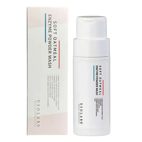 Bột Tẩy Da Chết Usolab Soft Oatmeal Enzyme Powder Wash 50g