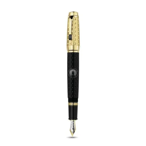 Bút Máy Montblanc Boheme Doue Gold Plated Fountain Pen MB36003 Màu Vàng Đen