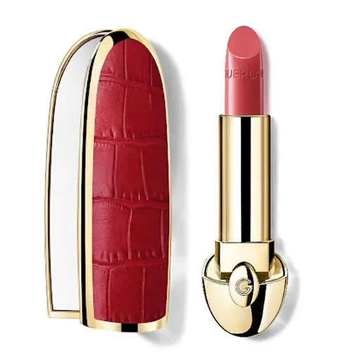Combo Vỏ Son Le Croco + Son Guerlain Rouge G Satin Lipstick 518 Le Rose Blush Màu Hồng Đào (Kèm Túi Giấy)