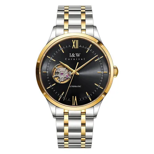 Đồng Hồ Nam I&W Carnival 40mm 570G-T3 Màu Bạc Đen
