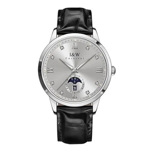 Đồng Hồ Nam I&W Carnival 41mm 55831G-D8 Màu Bạc Đen