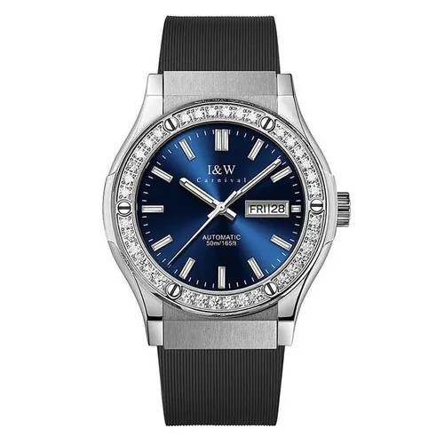 Đồng Hồ Nam I&W Carnival 42mm 55851G2-S2 Màu Bạc Đen