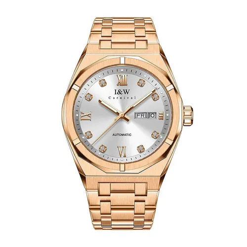 Đồng Hồ Nam I&W Carnival 42mm 751G-T8 Màu Vàng Gold