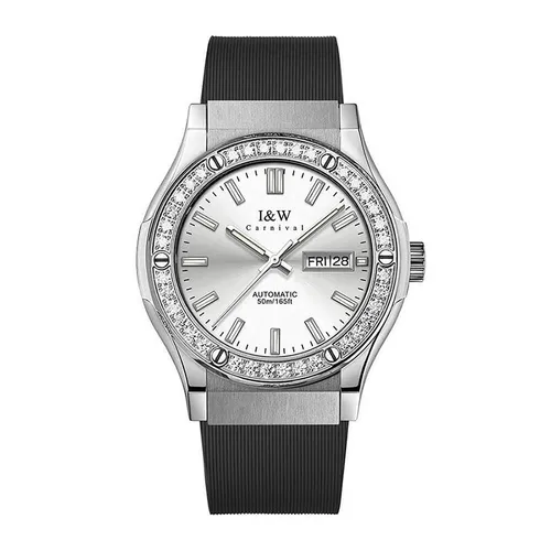 Đồng Hồ Nam I&W Carnival Automatic Watch 55851G2-S1 Màu Đen/Trắng