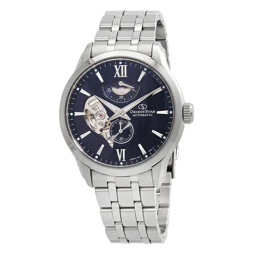 Đồng Hồ Nam Orient Star Automatic Blue Dial Men's Watch RE-AV0B03B Màu Xanh - Bạc