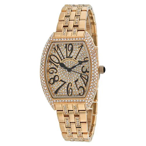 Đồng Hồ Nữ Christian Van Sant Elegant Sparkle Quartz Rose Gold Dial Ladies Watch CV0262 Màu Vàng Hồng