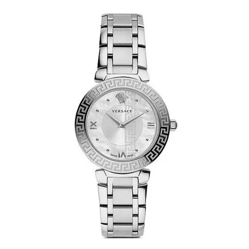 Đồng Hồ Nữ Versace Daphnis Quartz Mother Of Pearl Dial Silver Tone VE1601018 Màu Bạc