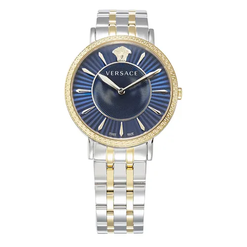 Đồng Hồ Nữ Versace V-Eternal Lady Watch 38mm Silver-Coloured/Gold-Coloured VEF51M04L-D11 Màu Bạc