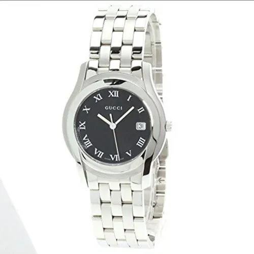 Đồng Hồ Unisex Gucci 5500m Watch Stainless Steel 36mm Màu Bạc Đen