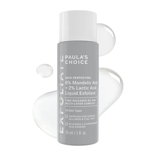 Dung Dịch Thanh Tẩy Và Làm Sáng Da Paula's Choice Skin Perfecting 6% Mandelic Acid + 2% Lactic Acid Liquid Exfoliant 30ml