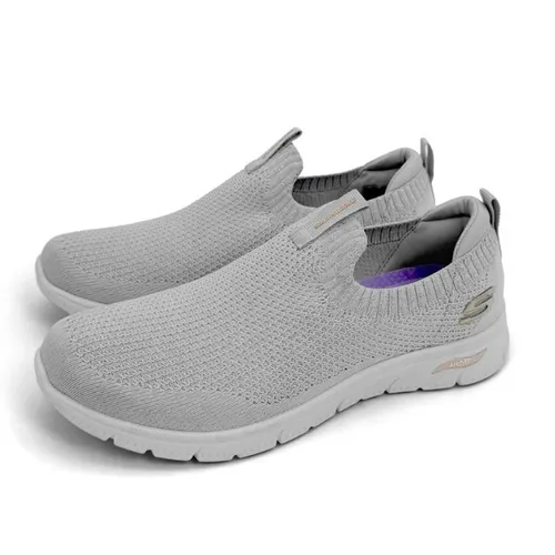 Giày Sneaker Nữ Skechers Arch Fit Refine 2.0 Cascade Metallic Shimmer Grey Màu Xám Size 37