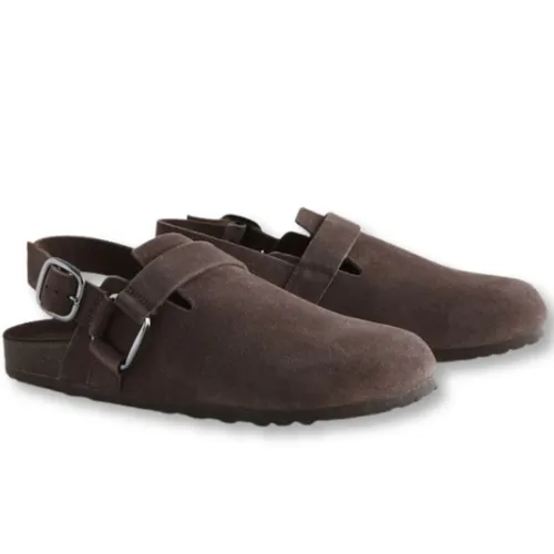 Giày Sục Unisex Next Mule Clogs Brown Forever Comfort Slingback Footbed Shoes Màu Nâu Chocolate Size 37