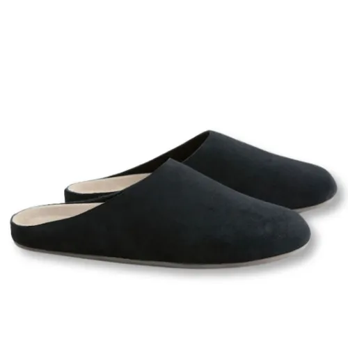 Giày Sục Unisex Next Slip On Mule Next Black Forever Comfort Leather Footbed Clogs Màu Xanh Navy Size 37