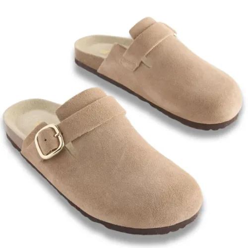 Giày Sục Unisex Next Slip On Mule Clogs Forever Comfort In Beige Màu Be Size 37