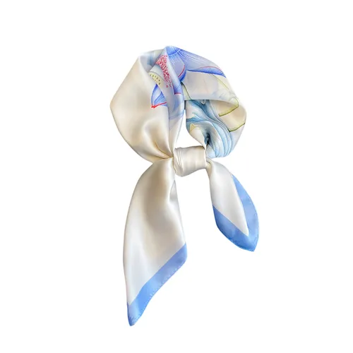 Khăn Choàng Nữ Meri 70 x 70cm Pure Lotus SC58 Màu Trắng