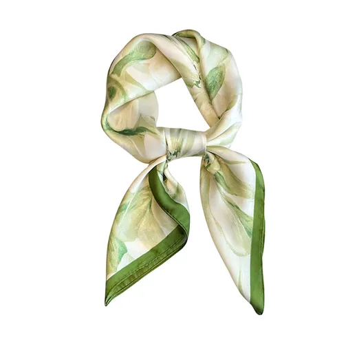 Khăn Choàng Nữ Meri&nbsp;Elegant Bloom SC60 Màu Xanh Trắng