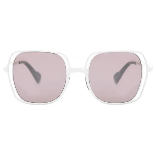 Kính Mát Kuboraum Maske H14 WH Sunglasses Màu Trắng/Nâu
