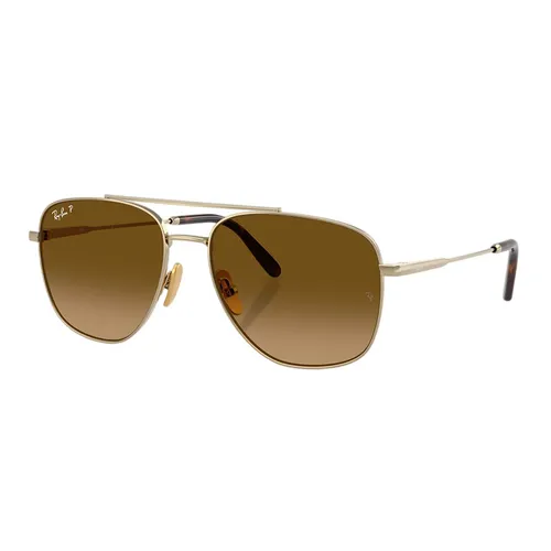 Kính Mát Rayban William Titanium Sunglasses RB8097 9265M2 Màu Nâu Gradient