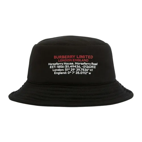 Mũ Burberry Logo Cotton Jersey Bucket Hat Màu Đen Size M